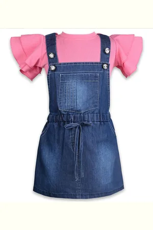 Wish Karo Girls Dungarees With Top