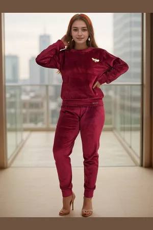 BAESD Girls Round Neck Sweatshirt With Jogger