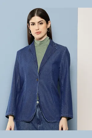 Chemistry Lapel Collar Pure Cotton Denim Jacket