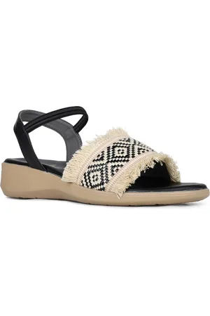 Inc 5 Women Woven Design Open Toe Wedge Heel Sandals