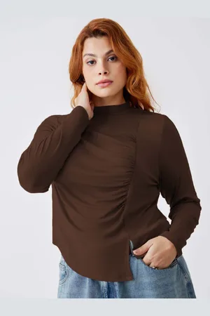 DressBerry Women Plus Size Solid Top
