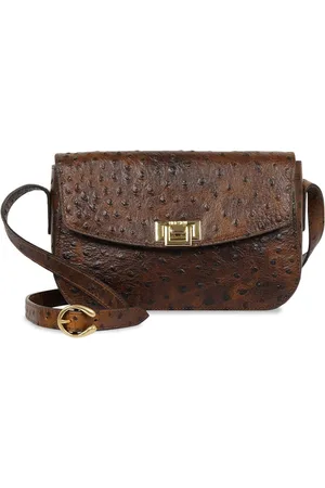 Hidesign Women Textured Leather Structured Sling Bag