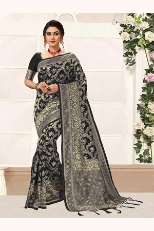 Trendmalls Woven Design Banarasi Saree