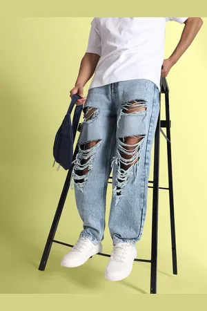 Bene Kleed Men Cotton Relaxed Fit Highly Distressed Casual Jeans
