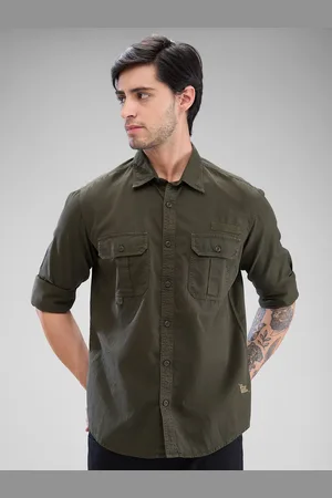 SPYKAR Men Solid Slim Fit Opaque Casual Shirt