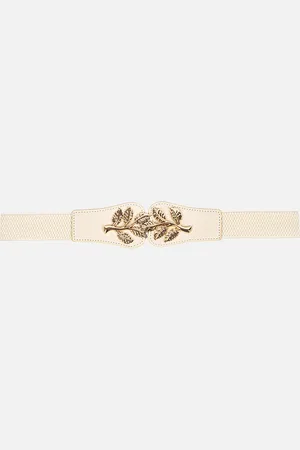 Kazo Women Leaf Buckle Elasticated Belt