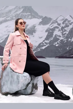 KOTTY Women Notched Lapel Overcoat