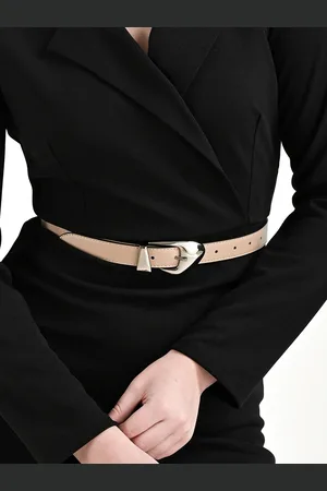 Kazo Women Statement Slim Buckle Belt