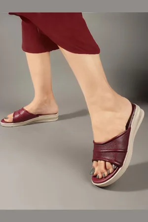 Mast & Harbour Women Open Toe Flats
