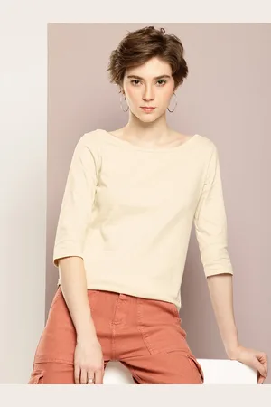 Kook N Keech Boat Neck Pure Cotton Top