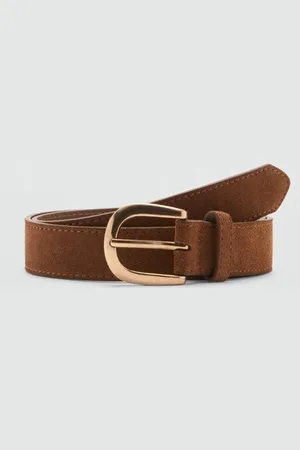 MANGO Women Leather Belt