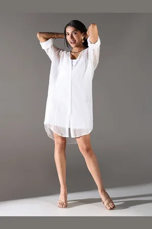 SHOWOFF Women Long Sleeves Shirt Dress