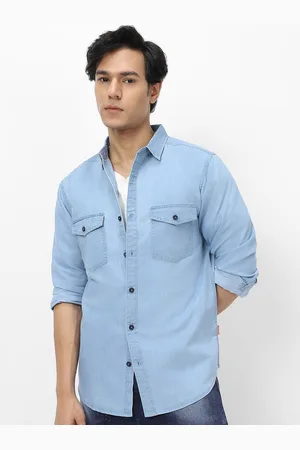 URBANO Men Full Sleeve Regular Fit Casual Denim Shirt