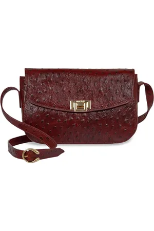 Hidesign Women Textured Leather Structured Sling Bag