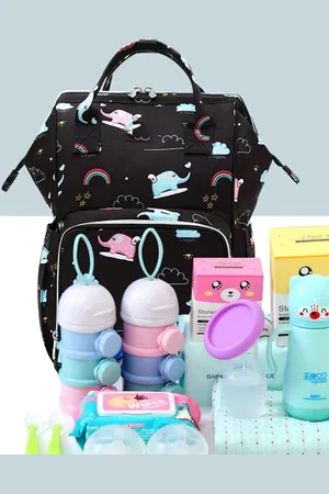 House Of Quirk Printed Lightweight Diaper Backpack