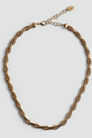 MANGO Link Chain Design Brass Necklace