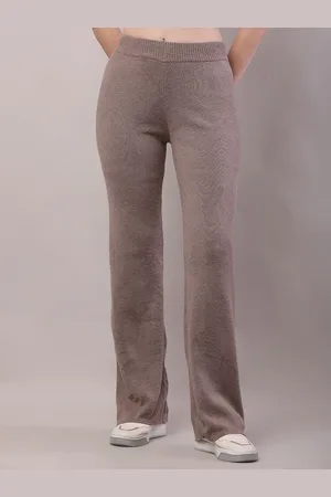 NoBarr Women Regular Fit Mid-Rise Parallel Trousers
