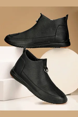 Killer Men Textured Leather Regular Boots