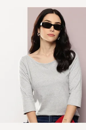 Kook N Keech Solid Boat Neck Pure Cotton Top