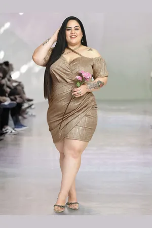 wild U Women Puff Sleeve Bodycon Dress Plus Size