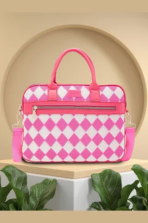Caprese Women Checked Laptop Bag