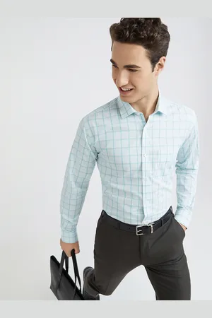 Park Avenue Slim Fit Checked Pure Cotton Formal Shirt
