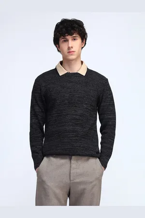 Flying Machine Men Cable Knit Pullover