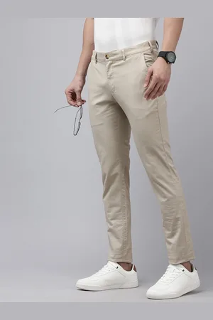 ColorPlus Men Geometric Printed Chinos Trousers