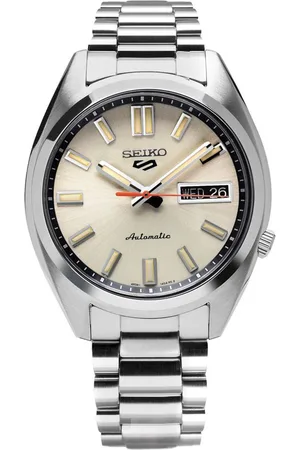 Seiko Men Dial & Stainless Steel Bracelet Style Straps Analogue Chronograph Automatic Motion Powered Watch