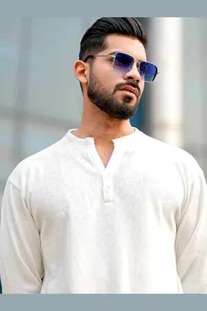 Maniac Men Henley Neck Cotton Pullover