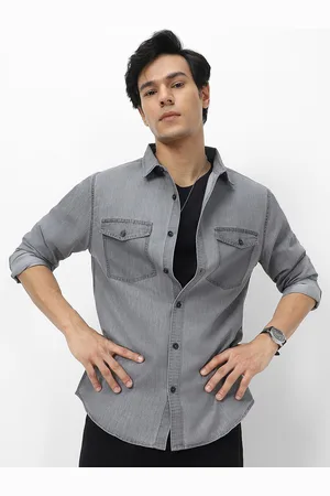 URBANO Men Full Sleeve Regular Fit Casual Denim Shirt