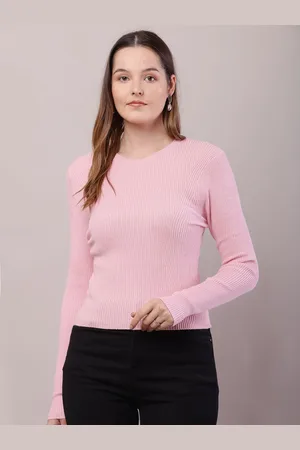 NoBarr Women Round Neck Longline Pullover