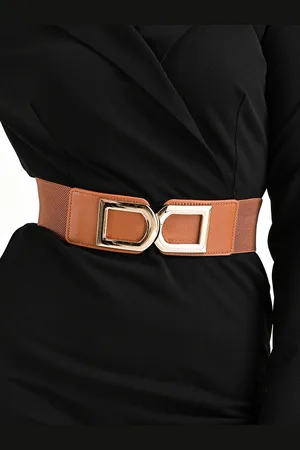 Kazo Women Textured Wide Interlock Belt