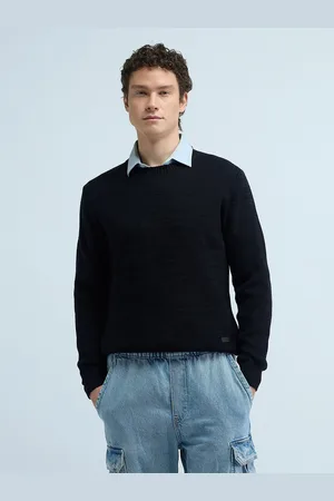Flying Machine Men Cable Knit Pullover