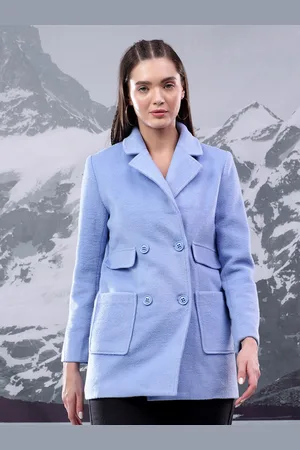 KOTTY Women Notched Lapel Single-Breasted Overcoat