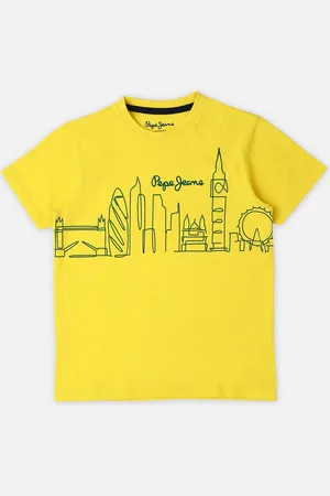 Pepe Jeans Boys Graphic Printed Round Neck Pure Cotton T-shirt