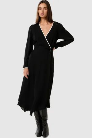 Forever New Bishop Sleeve Midi Dress