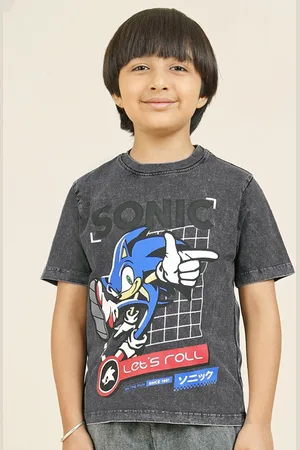 Kidsville Boys Sonic Printed Regular Fit Tshirt