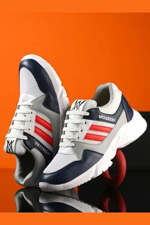 WOAKERS Men Mesh Running Non-Marking Shoes