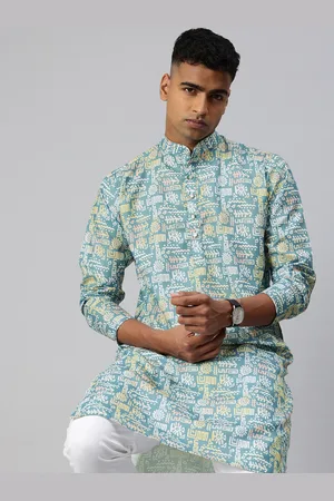 Majestic Ethnic Motifs Printed Mandarin Collar Straight Kurta