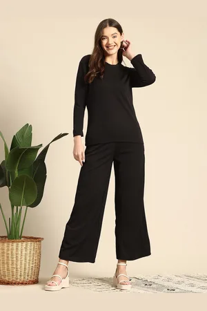 Mast & Harbour Women Casual T-shirt & Trouser Co-Ords Set