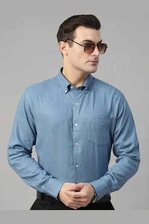 HANCOCK Men Standard Slim Fit Linen Formal Shirt