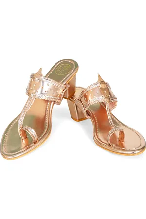 MEHNAM Women Embellished Block Heel Sandals