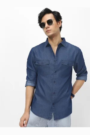 URBANO Men Full Sleeve Regular Fit Casual Denim Shirt