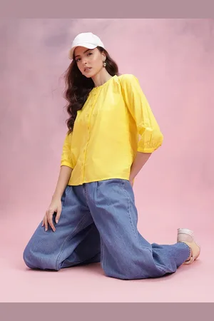 DressBerry Shirt Style Pure Cotton Top