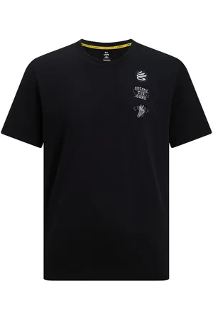 Under Armour Men Graphic Printed Round Neck Cotton T-shirt