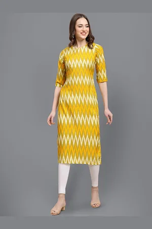 Dream Beauty Fashion Geometric Printed Straight Kurta