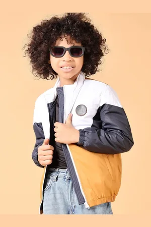 V-Mart Boys Mock Collar Colourblocked Cotton Casual Padded Jacket