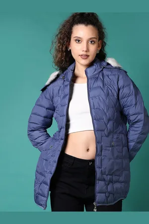 V-Mart Women Hooded Solid Cotton Casual Parka Jacket
