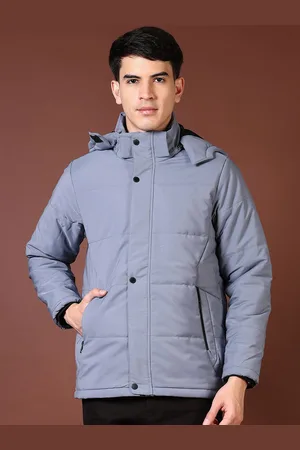 V-Mart Men Hooded Solid Cotton Casual Puffer Jacket